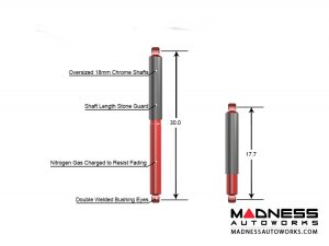 Jeep Wrangler JL RockSport Long Travel Shock - Front & Rear